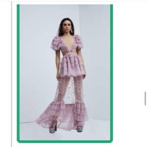 For Love and Lemons Hi-Lo convertible dress in lilac